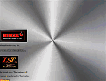 Tablet Screenshot of binzelindustries.com